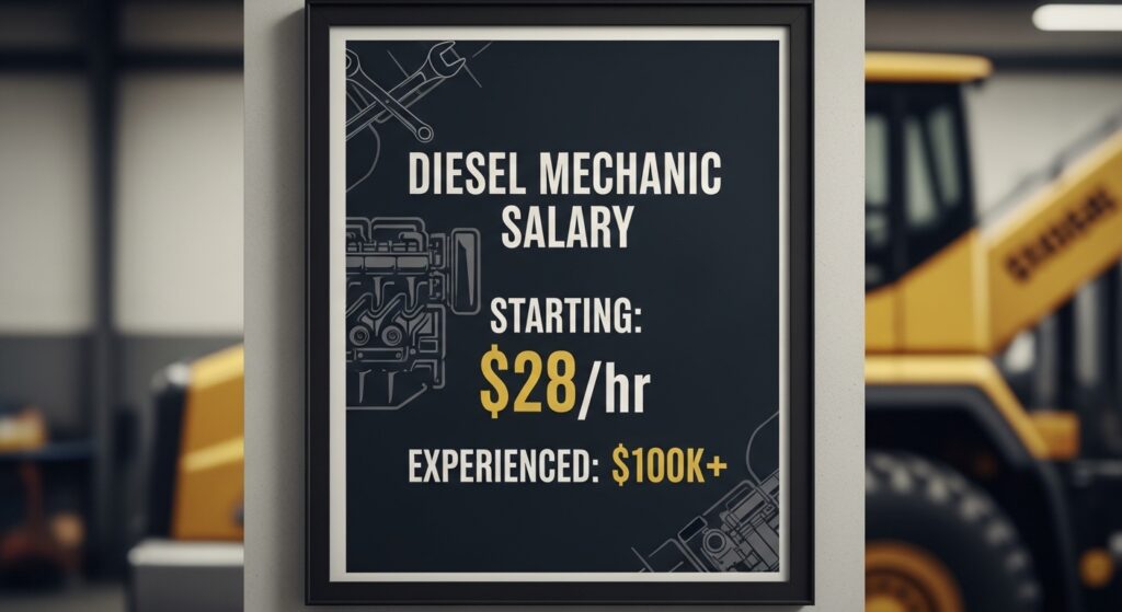 Diesel Mechanic Salary 2026 $28hr to $100k+