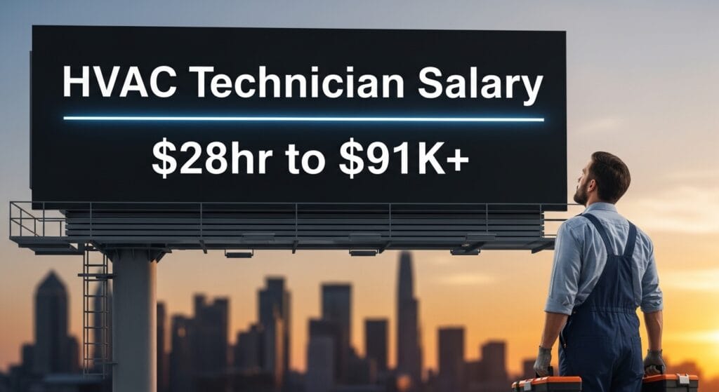 HVAC Technician Salary 2026 $28hr to $91K+