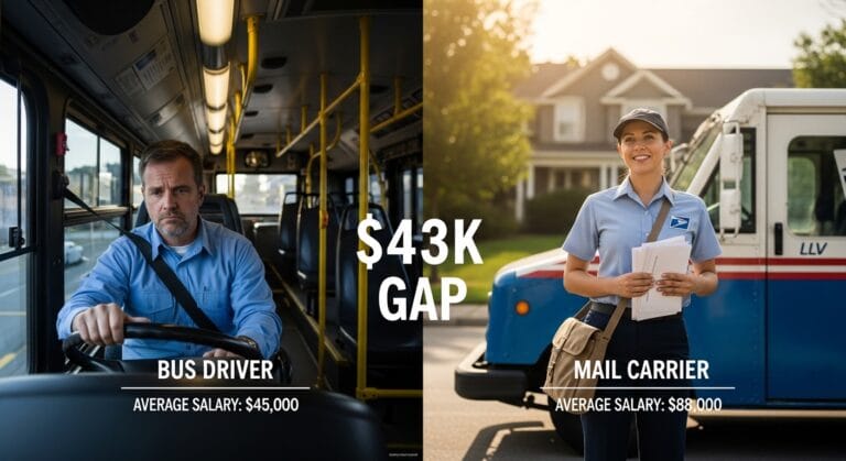 Bus Driver vs Mail Carrier The $43K Gap "Bus Driver vs USPS Mail"
