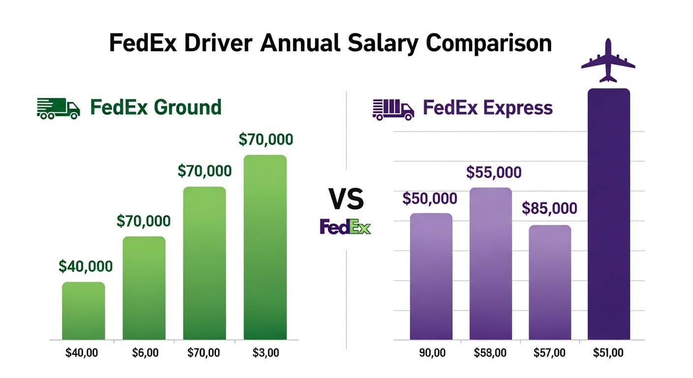 FedEx Ground vs Express 2026: The Pay Gap Explained
