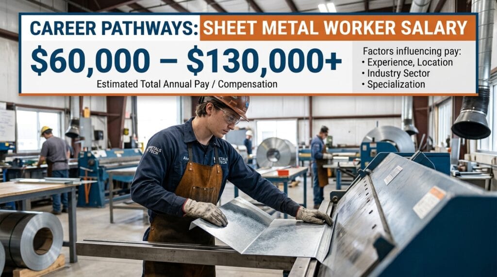 Sheet Metal Worker Salary 2026: $60K–$130K Total Pay