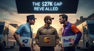 USPS vs UPS vs FedEx 2026: The $27K Gap Revealed