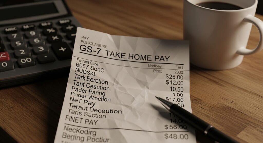 GS-7 take home pay