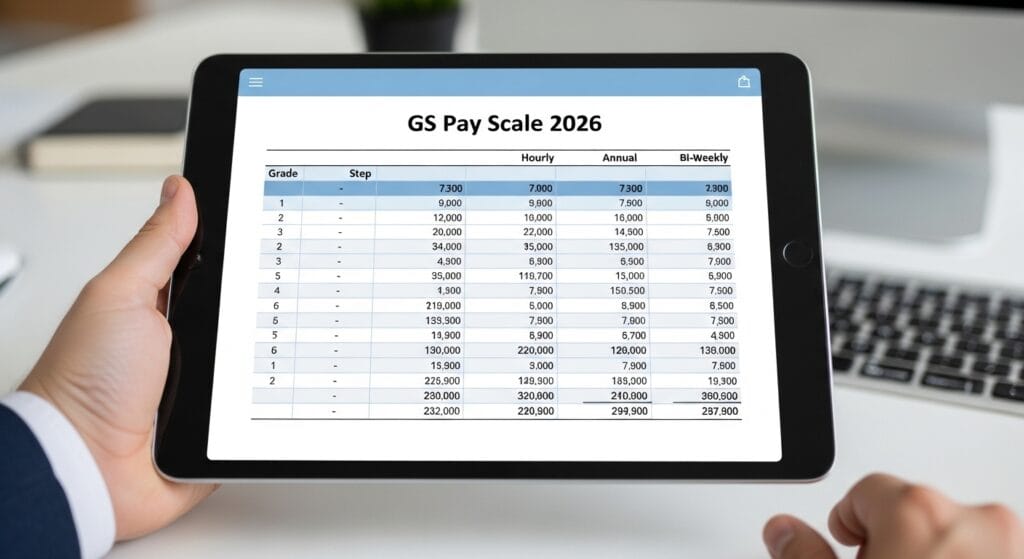 gs pay scale 2026